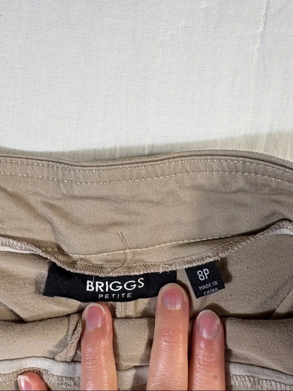 Briggs New York Petite 8P Tan Comfort Waistband Skort Coastal Grandma Mini Skirt - Picture 2 of 10